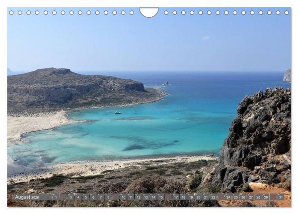 Produktbild: Kreta Pur - Eine Bilderreise f&uuml;r die Sinne (Wandkalender 2026 DIN A4 quer), CALVENDO Monatskalender