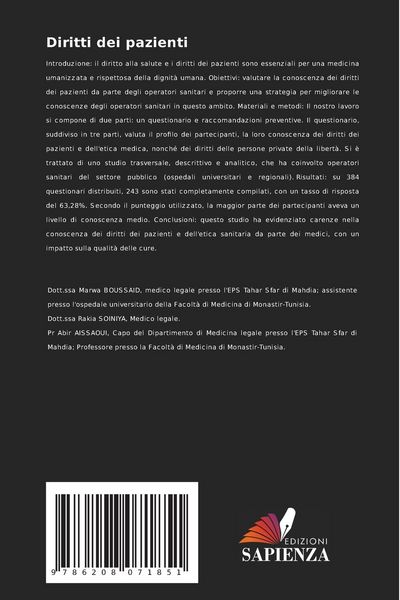 Produktbild: Diritti dei pazienti
