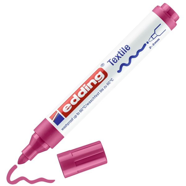 Produktbild: edding 4500 Textilmarker karminrot