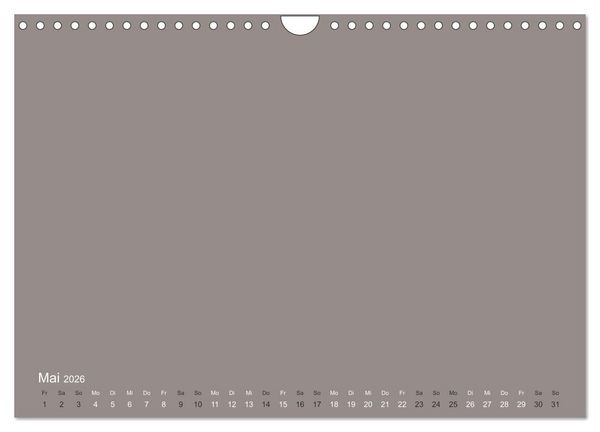 Produktbild: DIY Bastel-Kalender -Erdige Pastell Farben- Zum Selbstgestalten (Wandkalender 2026 DIN A4 quer), CALVENDO Monatskalender