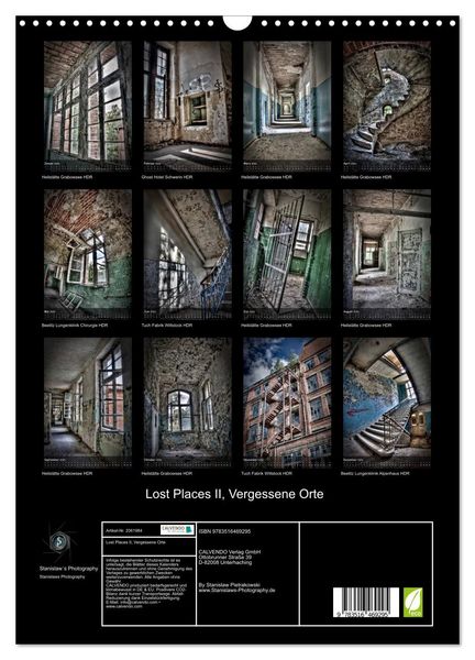 Produktbild: Lost Places II, Vergessene Orte (Wandkalender 2026 DIN A3 hoch), CALVENDO Monatskalender