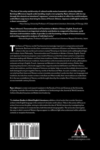 Produktbild: Transnationalism and Translation in Modern Chinese, English, French and Japanese Literatures