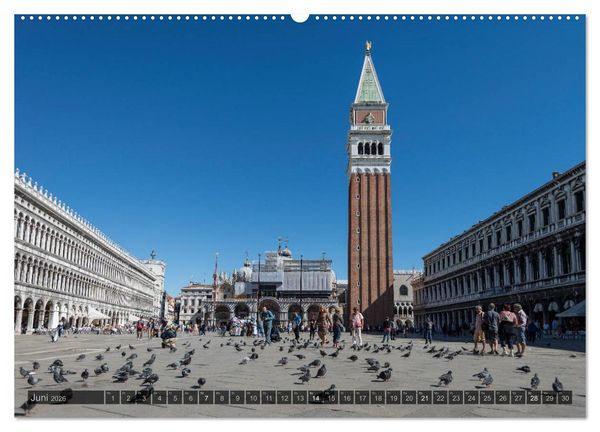 Produktbild: Venedig &ndash; Zauber der Lagunenstadt (Wandkalender 2026 DIN A2 quer), CALVENDO Monatskalender