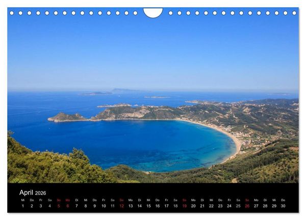 Produktbild: Korfu - Kerkira (Wandkalender 2026 DIN A4 quer), CALVENDO Monatskalender
