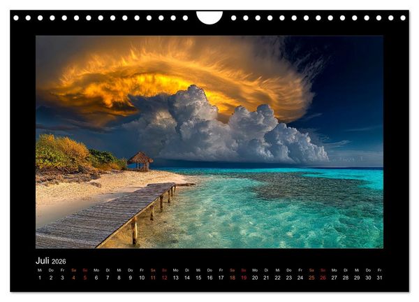 Produktbild: Paradiesische Inselwelten (Wandkalender 2026 DIN A4 quer), CALVENDO Monatskalender