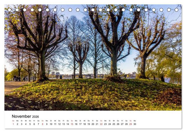 Produktbild: Gr&uuml;nes Hamburg (Tischkalender 2026 DIN A5 quer), CALVENDO Monatskalender