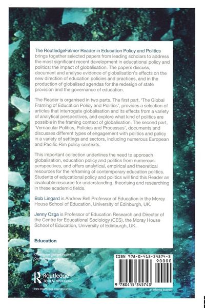 Produktbild: The RoutledgeFalmer Reader in Education Policy and Politics