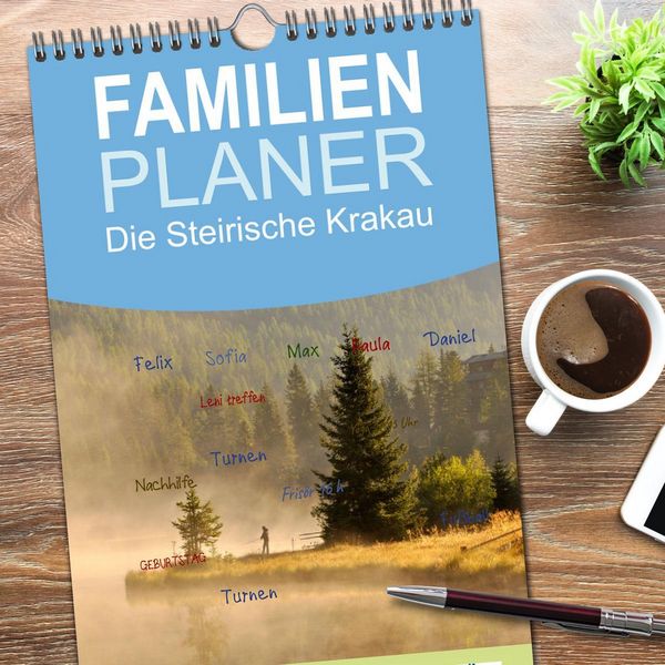 Produktbild: Familienplaner 2026 - Die Steirische Krakau mit 5 Spalten (Wandkalender, 21 x 45 cm) CALVENDO