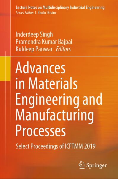 Produktbild: Advances in Materials Engineering and Manufacturing Processes