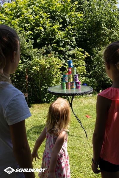 Produktbild: SCHILDKR&Ouml;T Dosenwurfspiel, Set 10 Dosen
