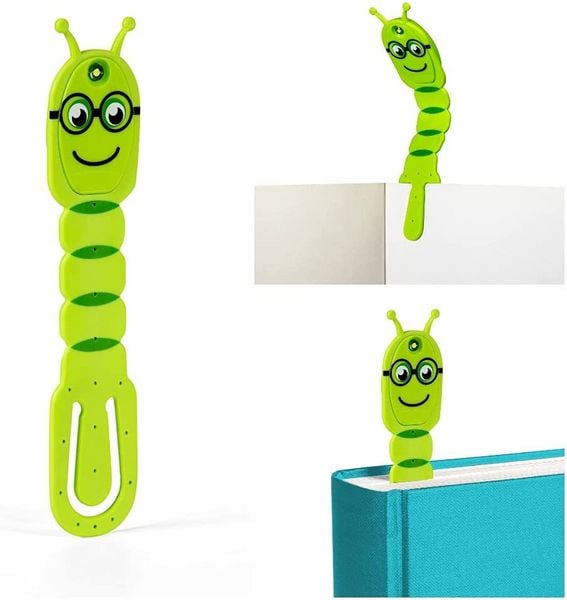 Produktbild: Bookworm Flexilight Gr&uuml;n &ndash; 2-in-1 LED-Leselicht & Lesezeichen