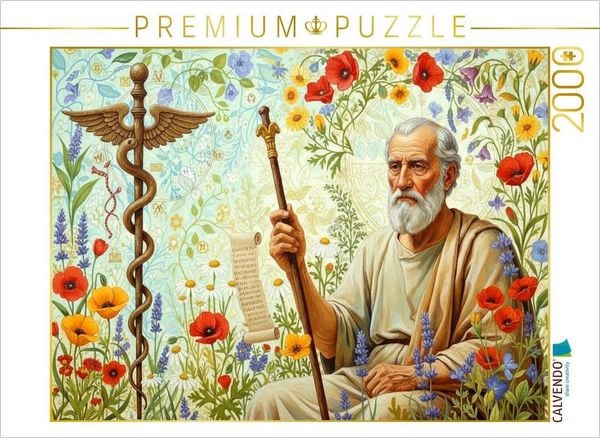 CALVENDO Puzzle Hippokrates (ca. 460-370 v. Chr.) - Begründer der rationalen Medizin und ärztlichen Ethik. | 2000 Teile Lege-Größe 90x67cm Foto-Puzzle für glückliche Stunden