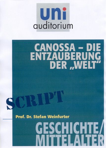 Produktbild: Canossa - die Entzauberung der "Welt"