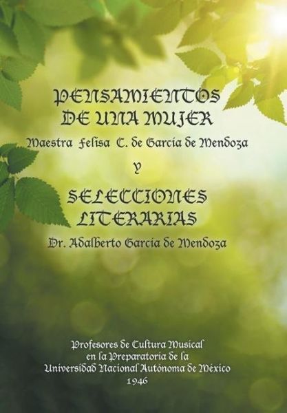 Produktbild: Pensamientos de una mujer y selecciones literarias.