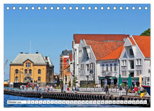 Produktbild: Sommer in Stavanger vom Frankfurter Taxifahrer Petrus Bodenstaff (Tischkalender 2026 DIN A5 quer), CALVENDO Monatskalender
