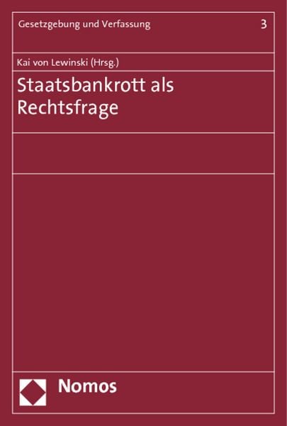 Produktbild: Staatsbankrott als Rechtsfrage