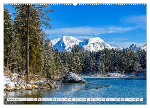 Produktbild: Unterwegs im Bergsteigerdorf Ramsau (hochwertiger Premium Wandkalender 2026 DIN A2 quer), Kunstdruck in Hochglanz