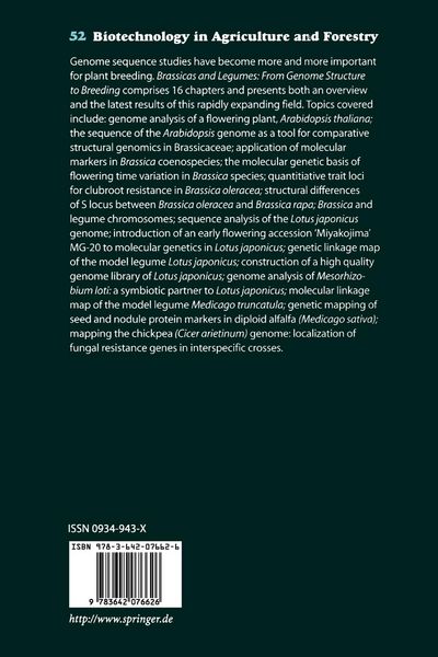 Produktbild: Brassicas and Legumes From Genome Structure to Breeding
