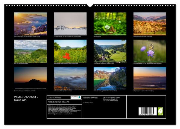 Produktbild: Wilde Sch&ouml;nheit - Raue Alb (hochwertiger Premium Wandkalender 2026 DIN A2 quer), Kunstdruck in Hochglanz