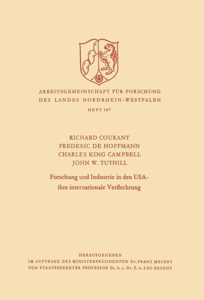 Produktbild: Forschung und Industrie in den USA - ihre internationale Verflechtung