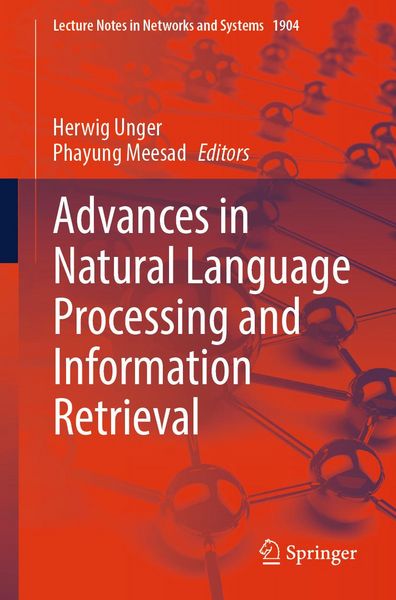 Produktbild: Advances in Natural Language Processing and Information Retrieval