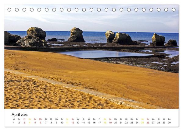 Produktbild: Vend&eacute;e Aus dem Meer steigender Himmel Frankreichs (Tischkalender 2026 DIN A5 quer), CALVENDO Monatskalender