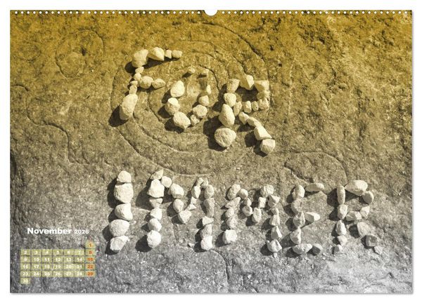 Produktbild: F&uuml;r Dich! - Eine Liebeserkl&auml;rung auf steinisch (Wandkalender 2026 DIN A2 quer), CALVENDO Monatskalender