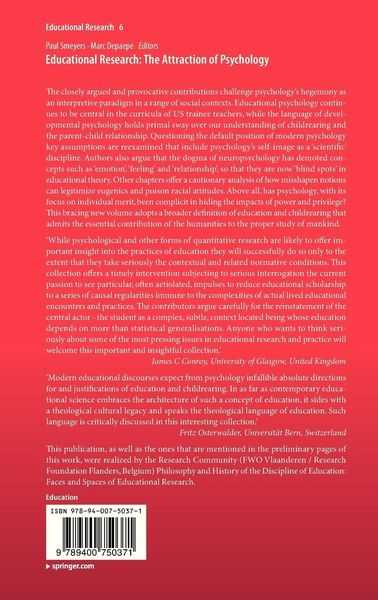 Produktbild: Educational Research: The Attraction of Psychology