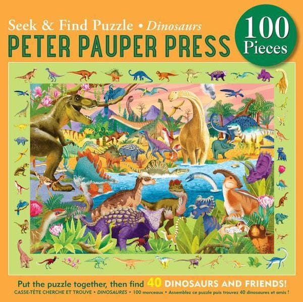 Produktbild: Dinosaurs Seek & Find 100-Piece Jigsaw Puzzle