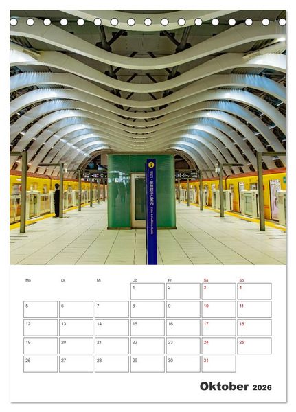 Produktbild: Tokio - Reiseplaner (Tischkalender 2026 DIN A5 hoch), CALVENDO Monatskalender