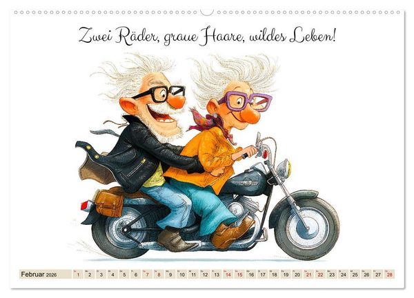 Produktbild: Endlich Rente - So macht Ruhestand Spa&szlig;! (hochwertiger Premium Wandkalender 2026 DIN A2 quer), Kunstdruck in Hochglanz