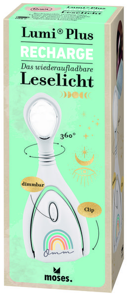 Produktbild: Omm for you Leselicht Lumi Plus Recharge Rainbow
