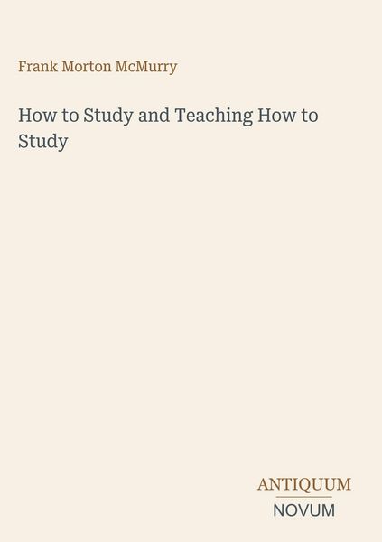 Produktbild: How to Study and Teaching How to Study