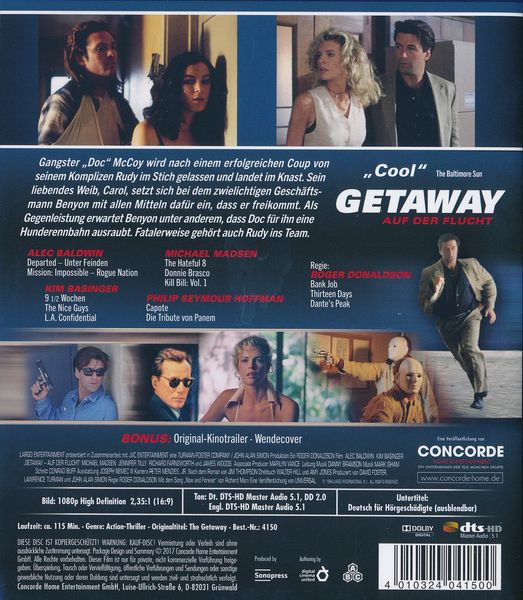 Produktbild: Getaway - Auf der Flucht