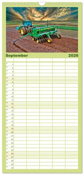 Produktbild: Familienplaner 2026 - Landwirtschaft - die Zukunft ist digital mit 5 Spalten (Wandkalender, 21 x 45 cm) CALVENDO