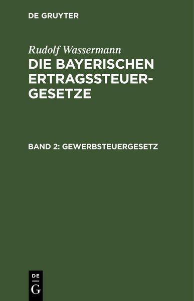 Produktbild: Gewerbsteuergesetz