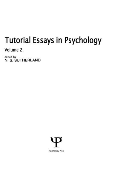 Produktbild: Tutorial Essays in Psychology