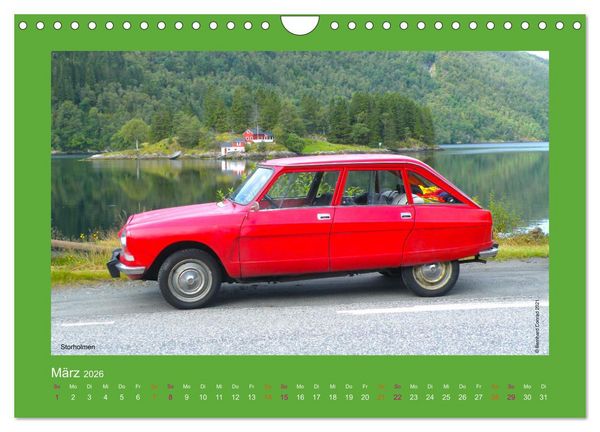 Produktbild: Abenteuer Citroen Ami 8 (Wandkalender 2026 DIN A4 quer), CALVENDO Monatskalender