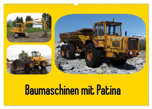 Produktbild: Baumaschinen mit Patina (Wandkalender 2026 DIN A2 quer), CALVENDO Monatskalender