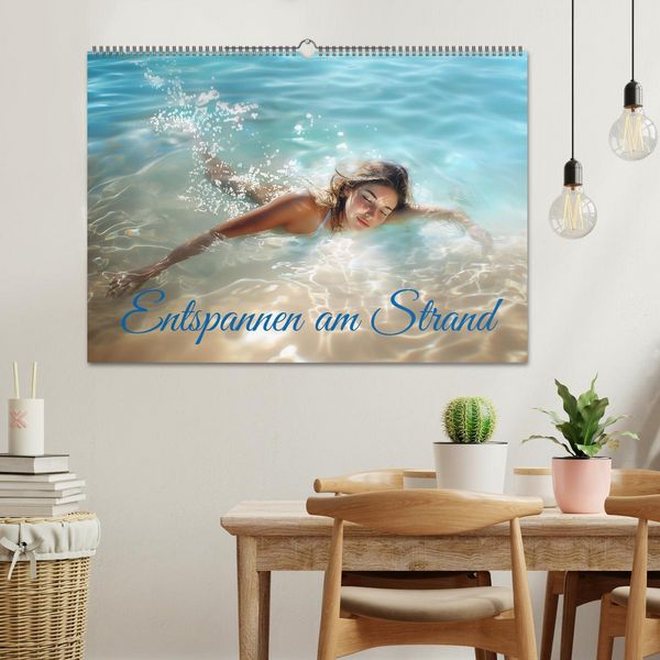 Produktbild: Entspannen am Strand (Wandkalender 2026 DIN A2 quer), CALVENDO Monatskalender