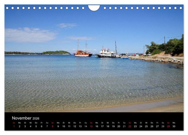 Produktbild: Chalkidiki: Kassandra, Sithonia, Athos (Wandkalender 2026 DIN A4 quer), CALVENDO Monatskalender