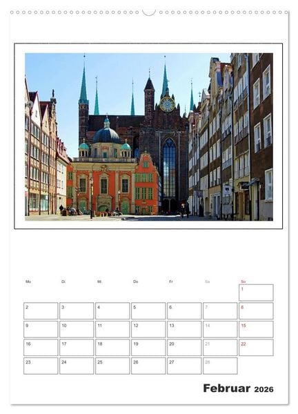 Produktbild: Danzig - Gdansk (Wandkalender 2026 DIN A2 hoch), CALVENDO Monatskalender