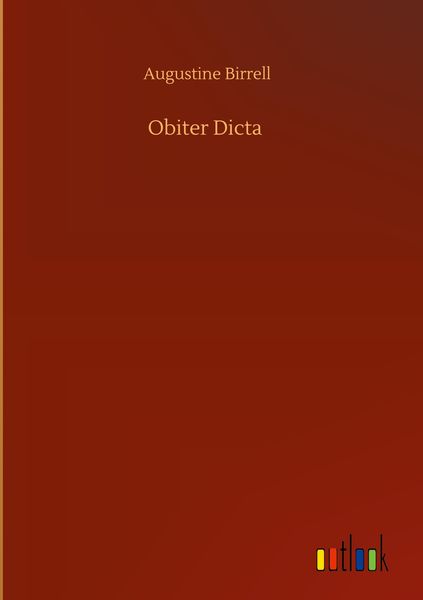 Produktbild: Obiter Dicta