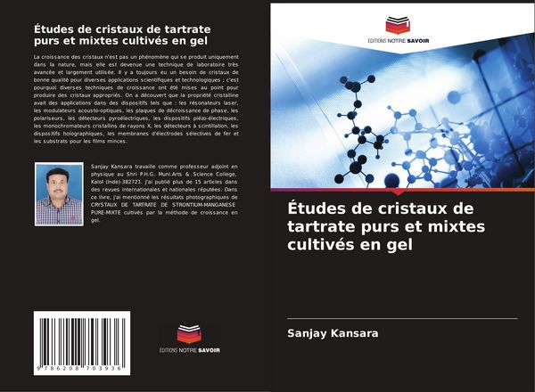 Produktbild: &Eacute;tudes de cristaux de tartrate purs et mixtes cultiv&eacute;s en gel