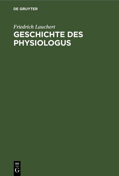 Produktbild: Geschichte des Physiologus