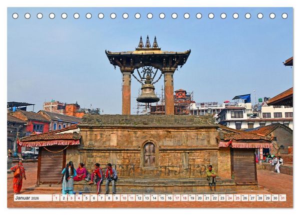 Produktbild: LALITPUR, die alte K&ouml;nigsstadt (Tischkalender 2026 DIN A5 quer), CALVENDO Monatskalender