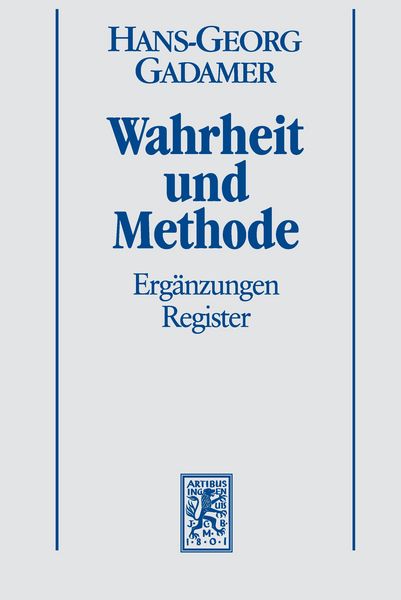Produktbild: Hermeneutik II: Wahrheit und Methode: Erg&auml;nzungen, Register