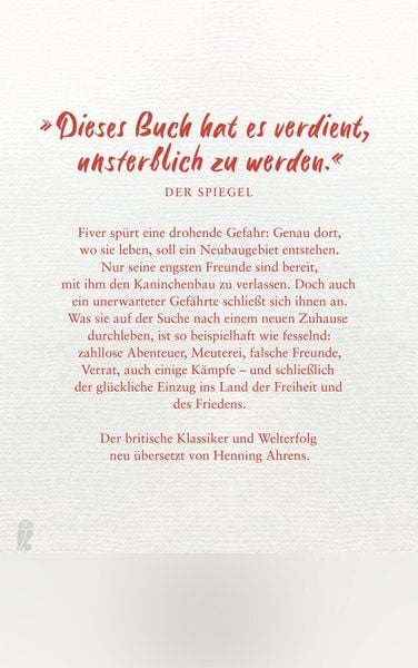 Produktbild: Unten am Fluss &ndash; &raquo;Watership Down&laquo;