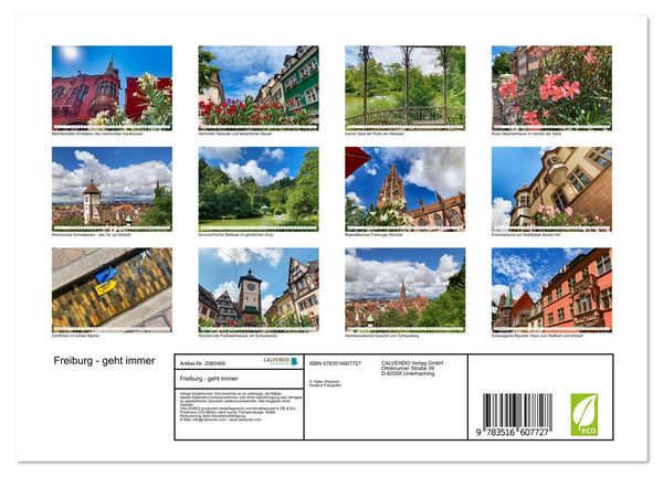 Produktbild: Freiburg - geht immer (Wandkalender 2026 DIN A4 quer), CALVENDO Monatskalender