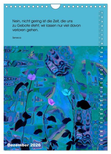 Produktbild: Philosophische Inspirationen Wandkalender 2026 (Wandkalender 2026 DIN A4 hoch), CALVENDO Monatskalender